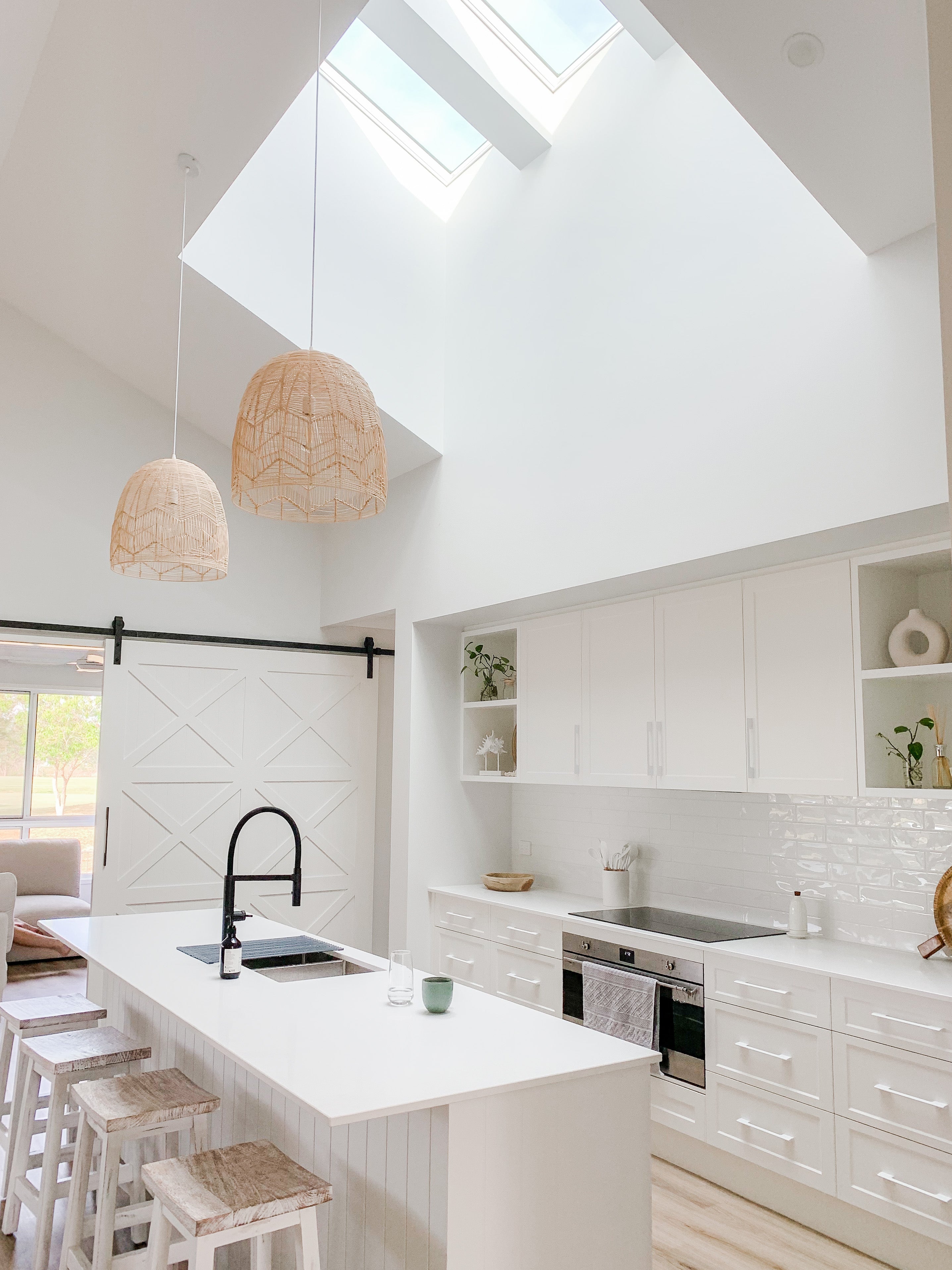 Amalfi Rattan Lace Pendant Light - Natural