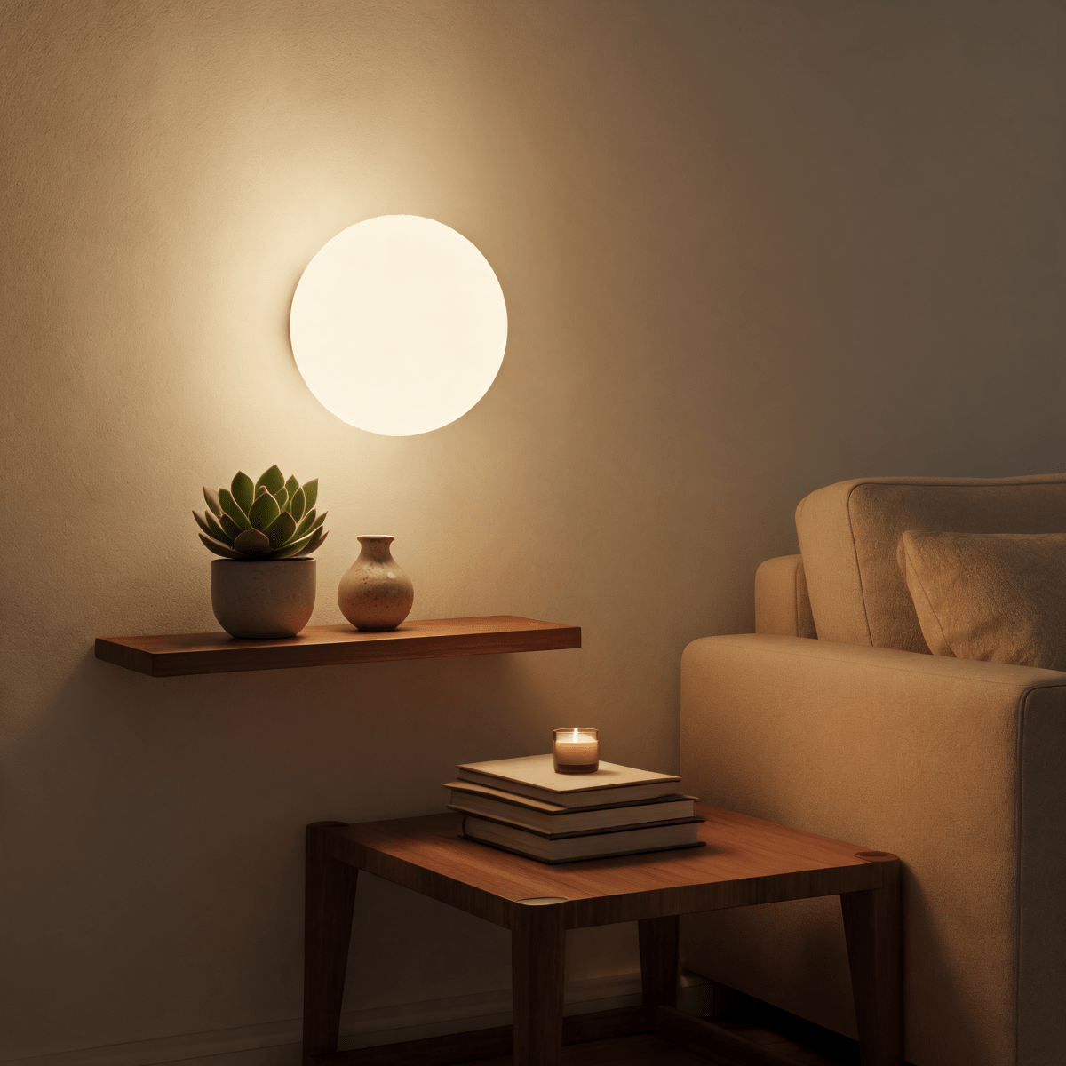 Concealed Base Glass Wall Lamp French Bauhaus - Interior Craft House - Wall Lamp