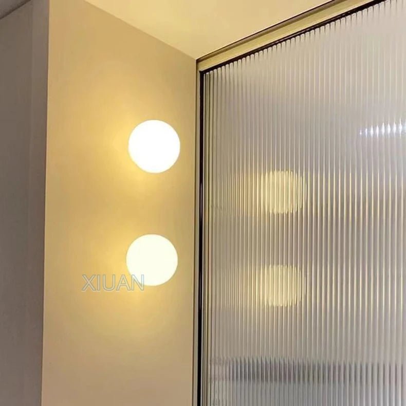 Concealed Base Glass Wall Lamp French Bauhaus - Interior Craft House -