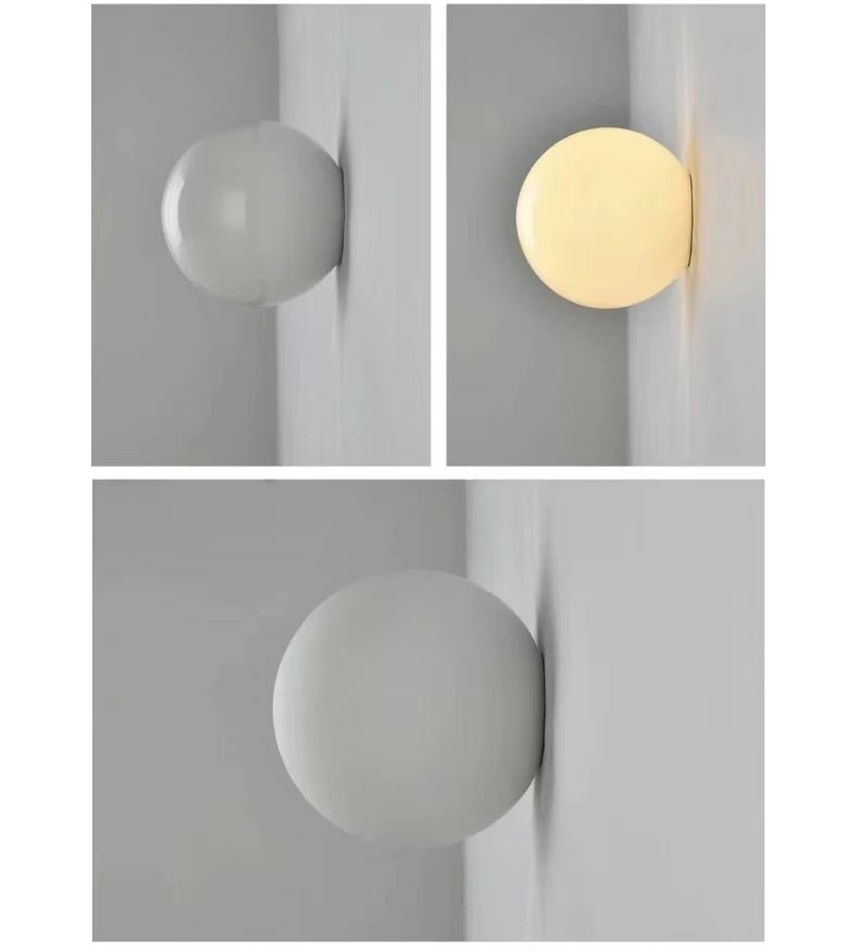 Concealed Base Glass Wall Lamp French Bauhaus - Interior Craft House -