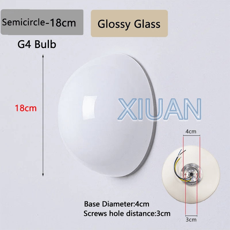 Concealed Base Glass Wall Lamp French Bauhaus - Interior Craft House -
