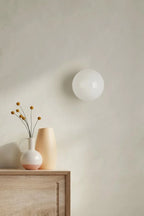 Concealed Base Glass Wall Lamp French Bauhaus - Interior Craft House -