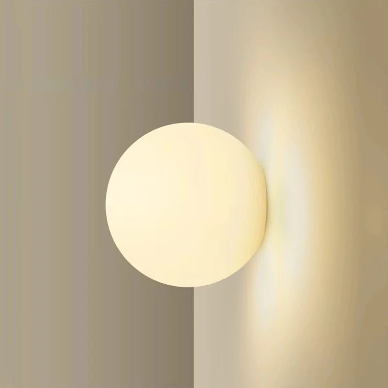 Concealed Base Glass Wall Lamp French Bauhaus - Interior Craft House -