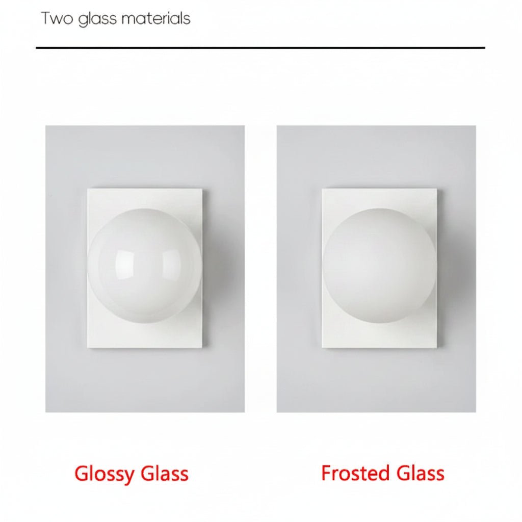 Concealed Base Glass Wall Lamp French Bauhaus - Interior Craft House -