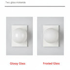 Concealed Base Glass Wall Lamp French Bauhaus - Interior Craft House -