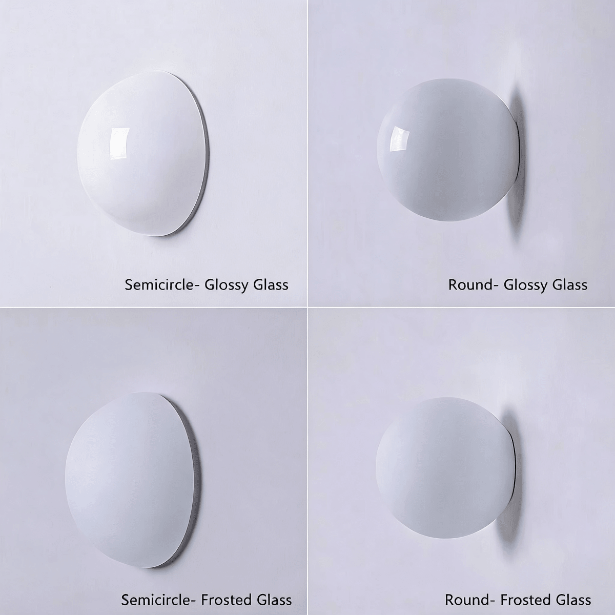 Concealed Base Glass Wall Lamp French Bauhaus - Interior Craft House - Wall Lamp