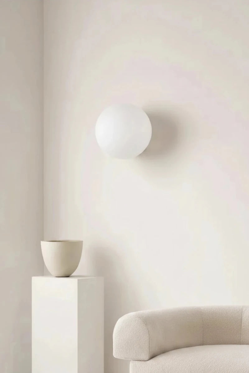 Concealed Base Glass Wall Lamp French Bauhaus - Interior Craft House -