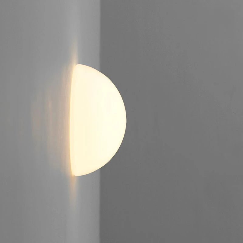 Concealed Base Glass Wall Lamp French Bauhaus - Interior Craft House -