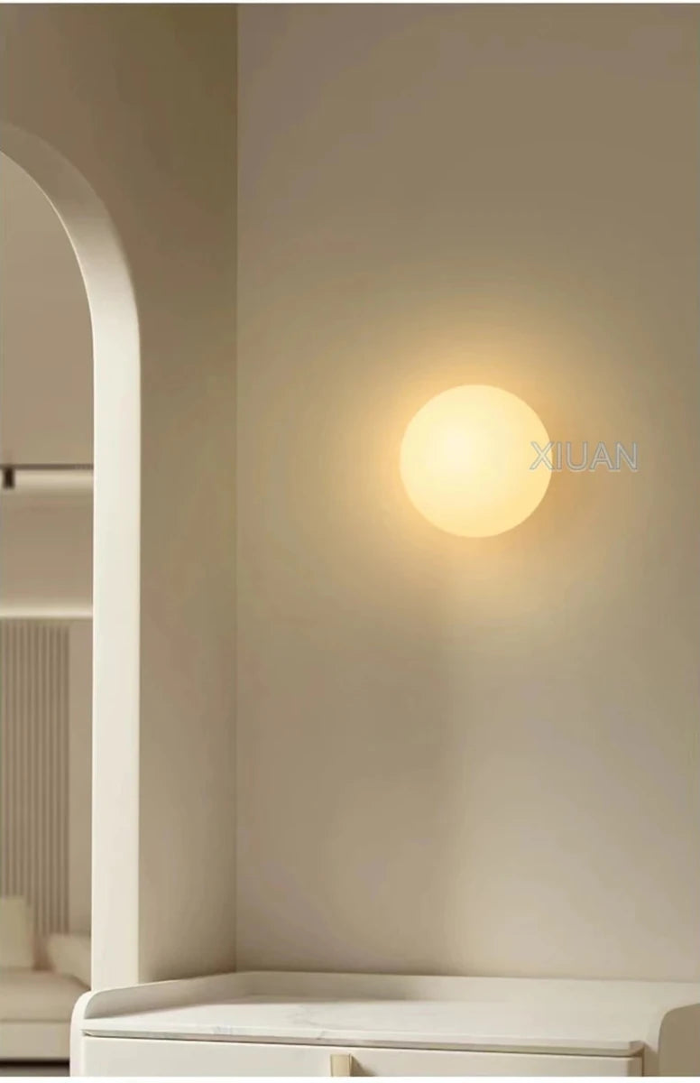 Concealed Base Glass Wall Lamp French Bauhaus - Interior Craft House -