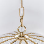 Estelle Beaded Dome Pendant Light - Gold/White - Interior Craft House - Pendant Lights