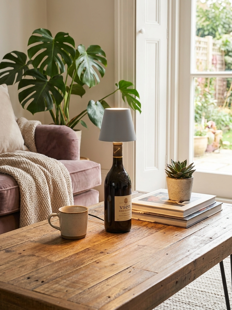 Wine Bottle LED Lamp Wireless Touch Dimmable USB-C