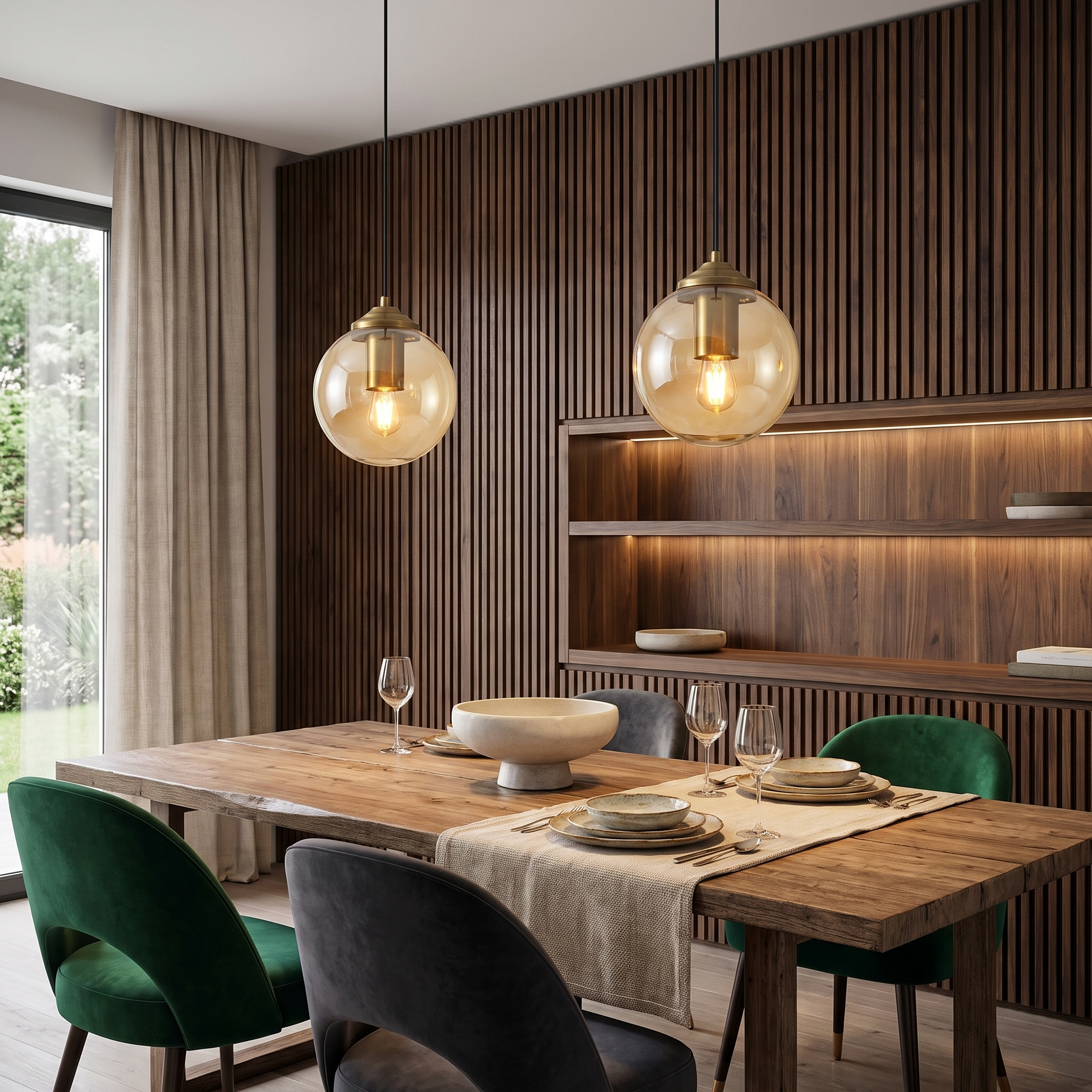 Lustre Moderne en Métal de Luxe LED Créatif Nordique en Verre