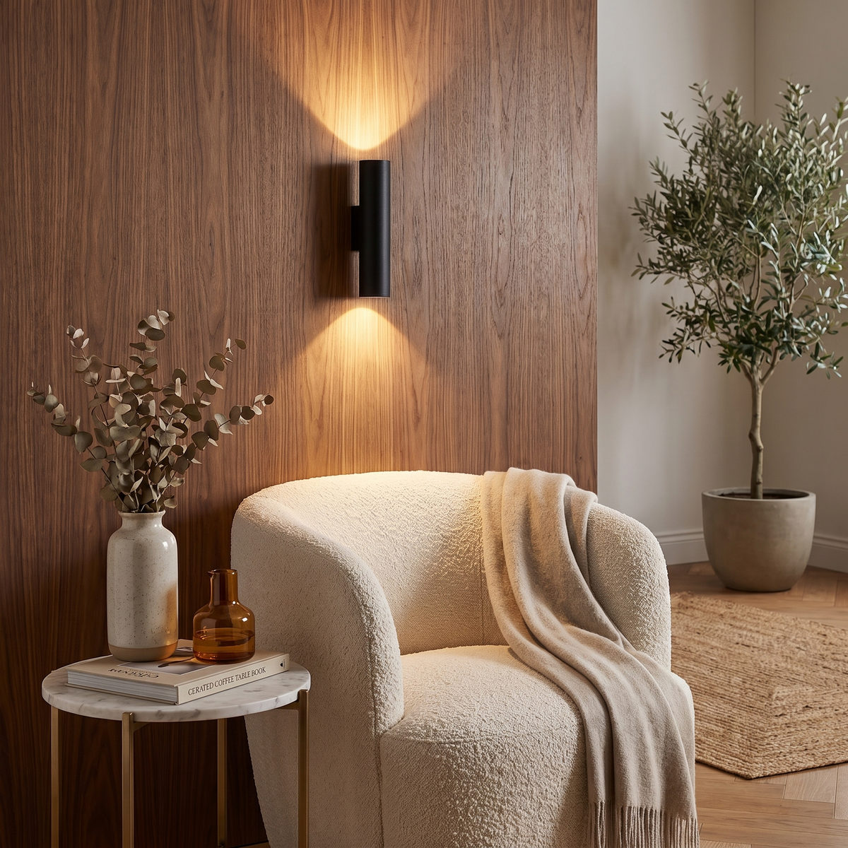 Nordic Cylinder Wall Sconce Aluminium Up Down LED Light