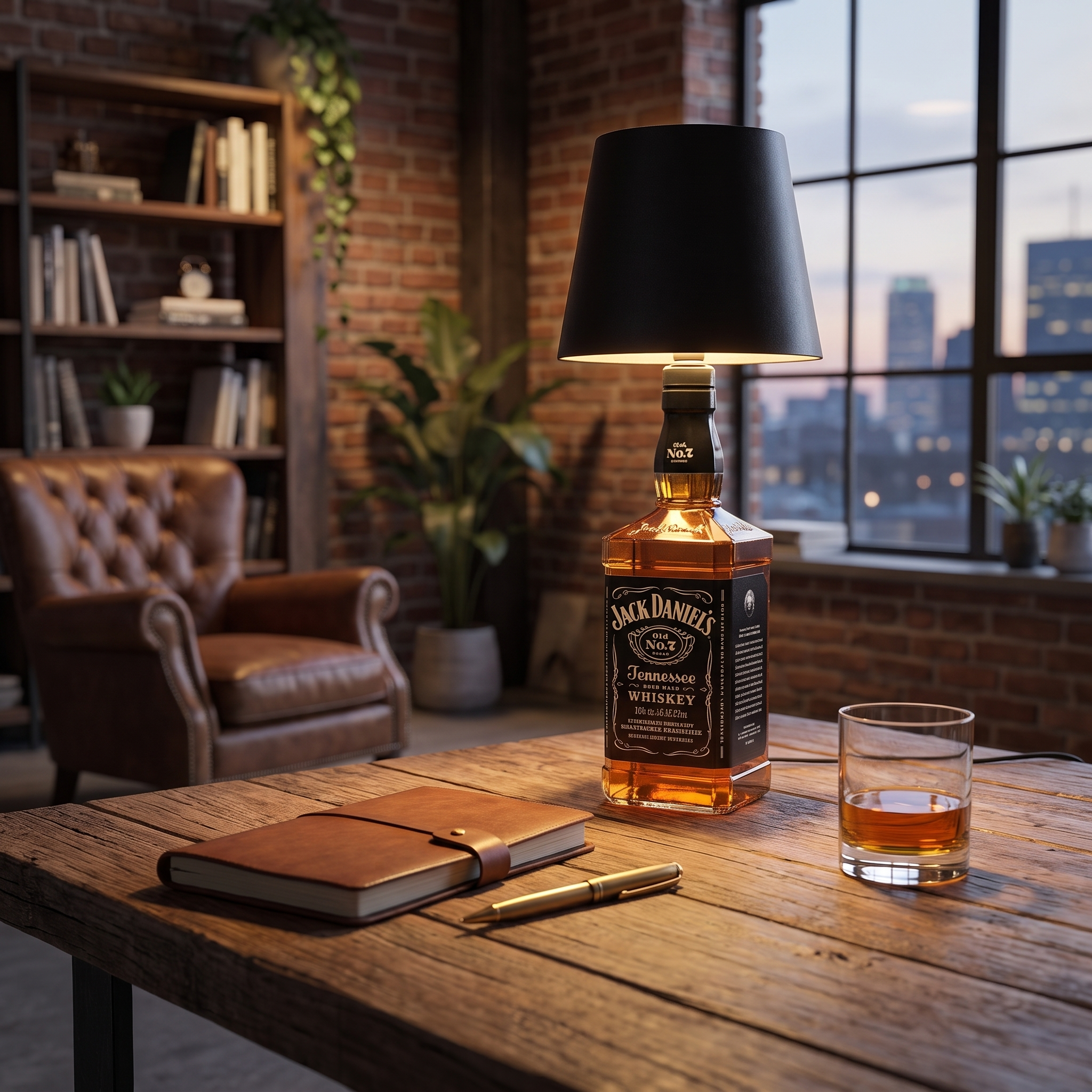 Rechargeable Bottle Stopper LED Table Lamp RGB Dimmable