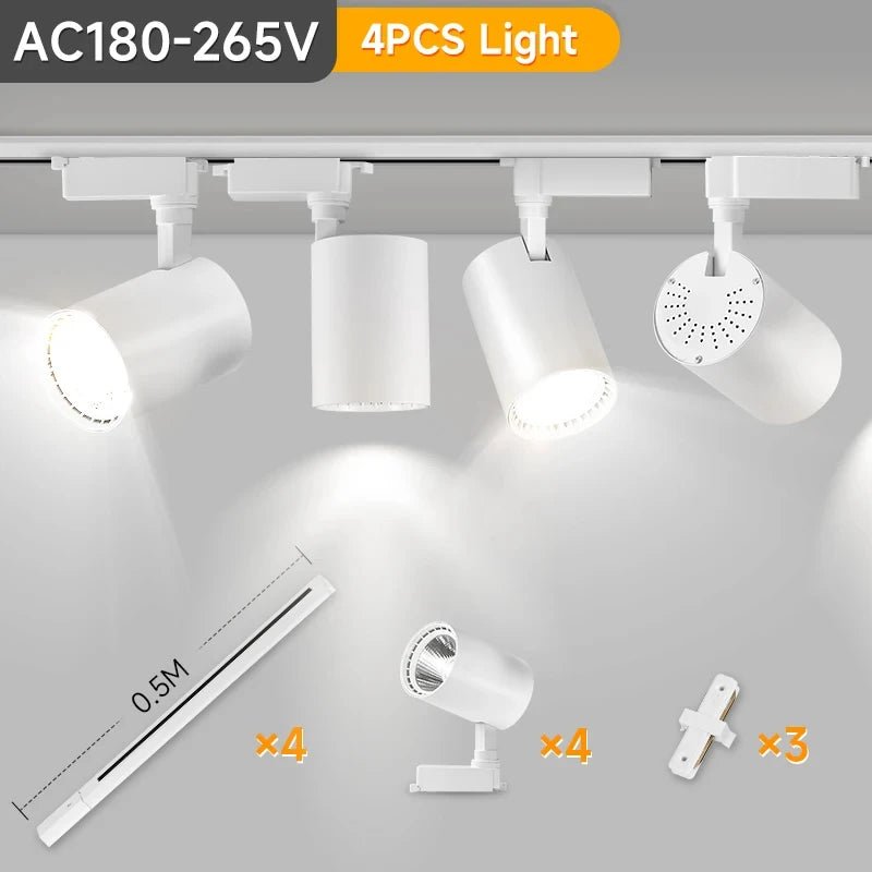 LED Track Light COB Ceiling Spotlight 12W–50W Indoor - Interior Craft House -