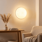 Milky Glass Wall Sconce with Concealed Base - Bauhaus - Interior Craft House -