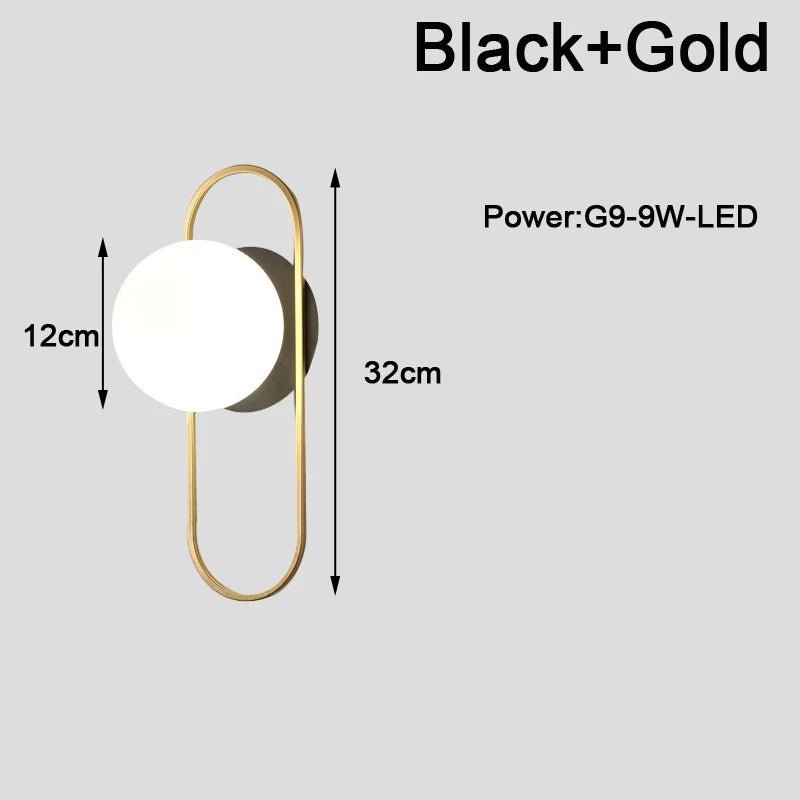 Modern G9 9W LED Wall Sconces with Frosted Glass Shade - Interior Craft House -