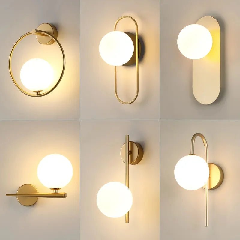 Modern G9 9W LED Wall Sconces with Frosted Glass Shade - Interior Craft House -
