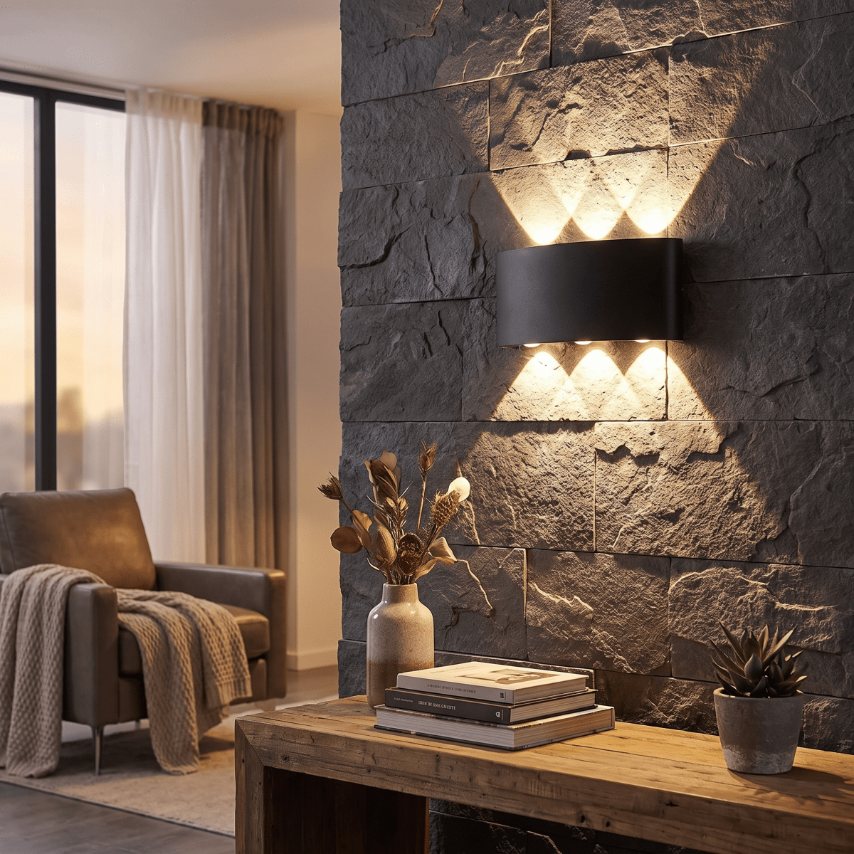 Modern LED Wall Sconce Up Down Indoor Outdoor Aluminium - Interior Craft House -