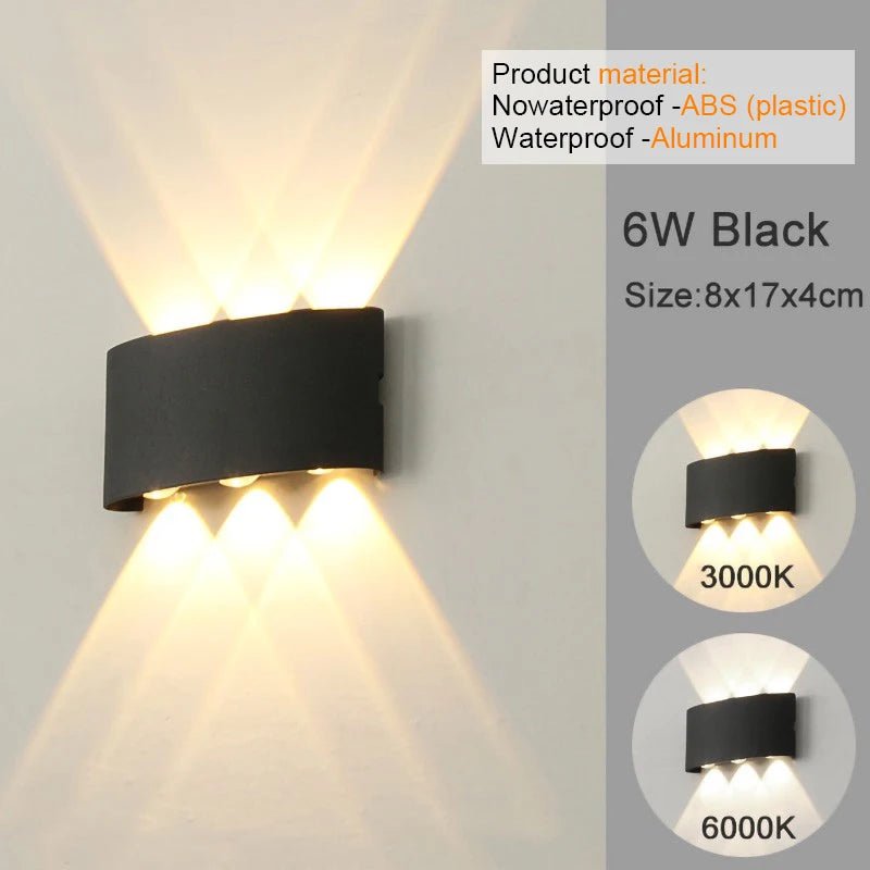 Modern LED Wall Sconce Up Down Indoor Outdoor Aluminium - Interior Craft House -