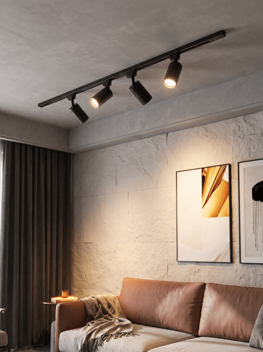 Modular Adjustable Spotlight Track Lighting System - Interior Craft House -