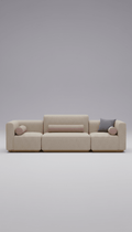 Modular Outdoor Seating With Cushioned Panels - Interior Craft House -