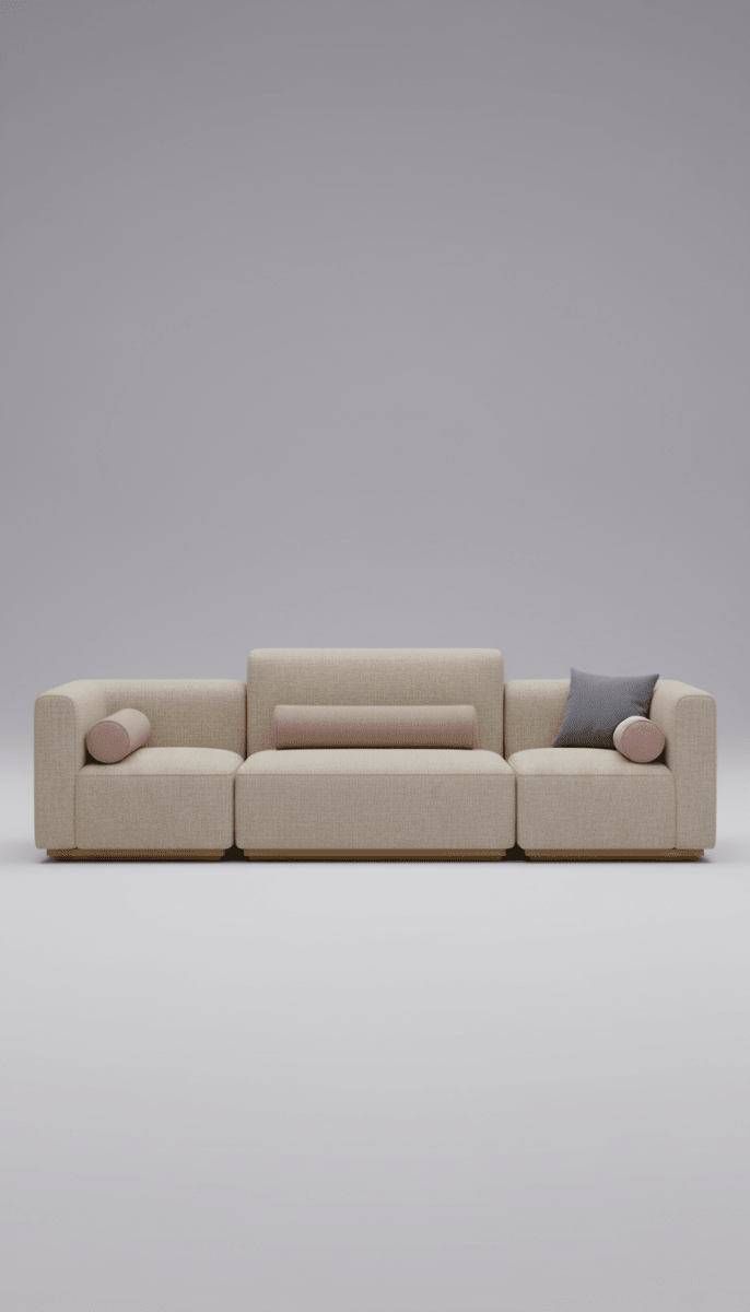Modular Outdoor Seating With Cushioned Panels - Interior Craft House -