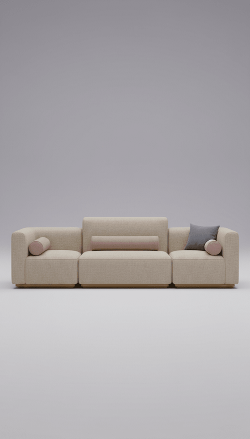 Modular Outdoor Seating With Cushioned Panels - Interior Craft House -