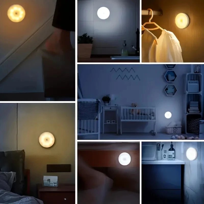 Motion Sensor Night Light Wireless LED Detector Lamp - Interior Craft House -