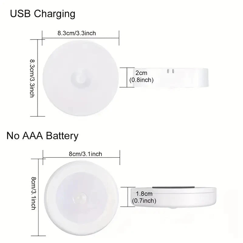 Motion Sensor Night Light Wireless LED Detector Lamp - Interior Craft House -