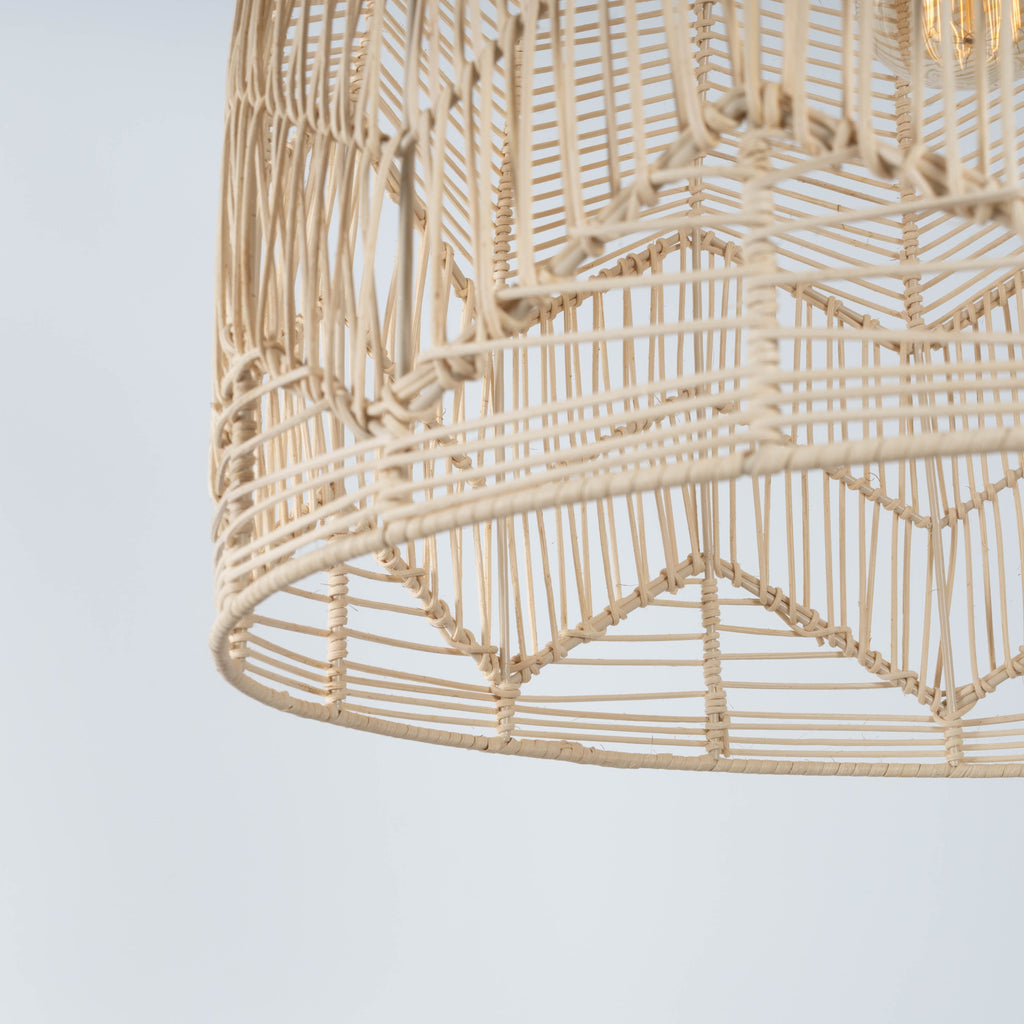 Amalfi Rattan Lace Pendant Light - Natural