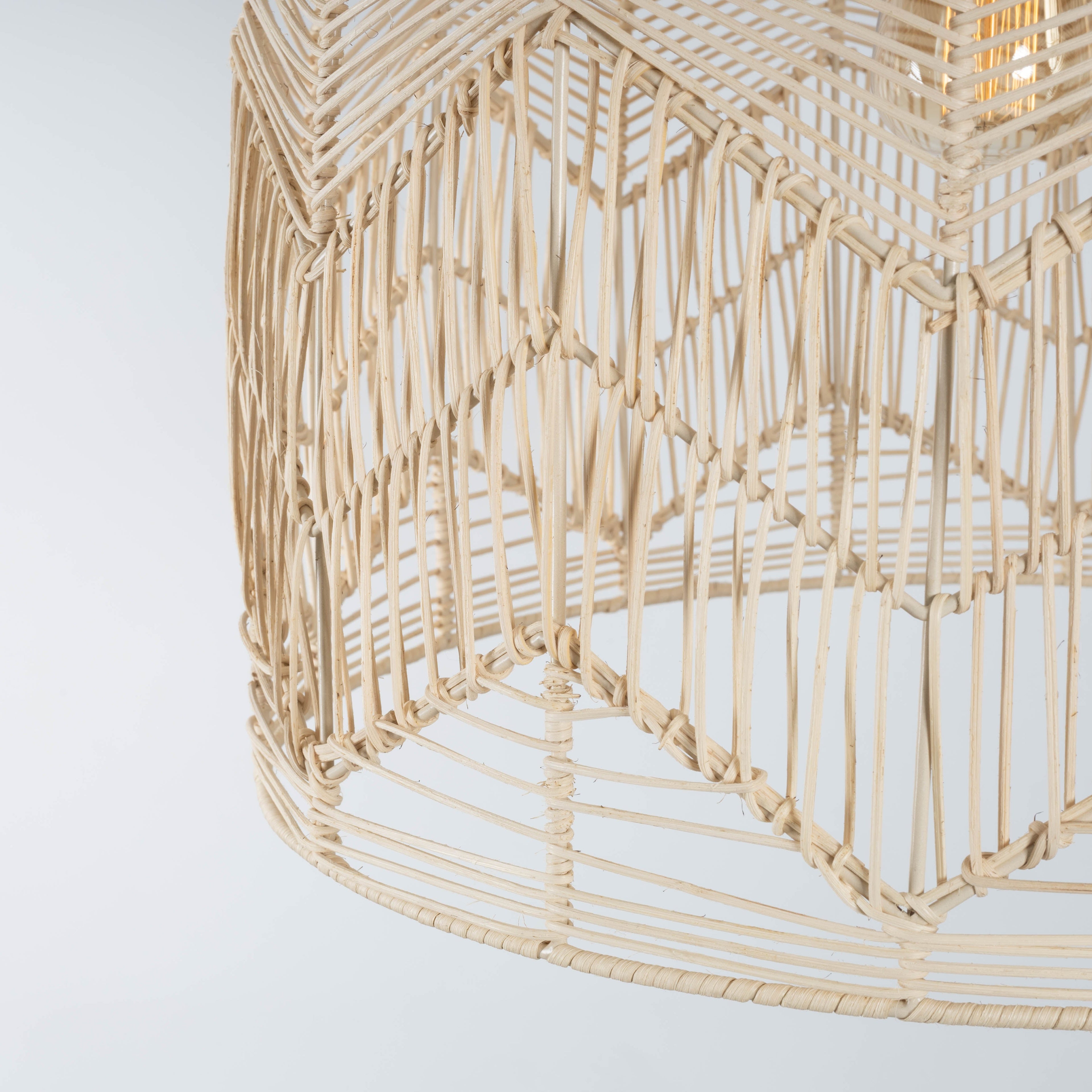 Amalfi Rattan Lace Pendant Light - Natural