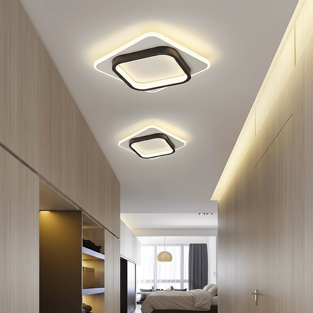 Nordic Tri-Colour LED Flush Mount Ceiling Light - Interior Craft House -