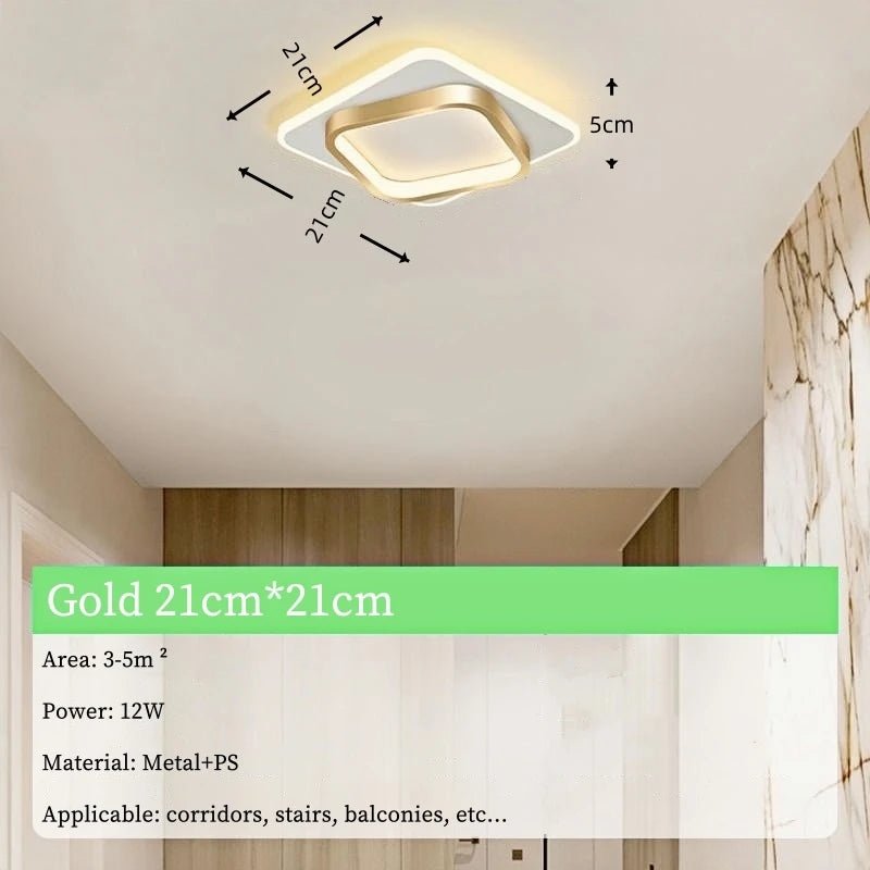 Nordic Tri-Colour LED Flush Mount Ceiling Light - Interior Craft House -