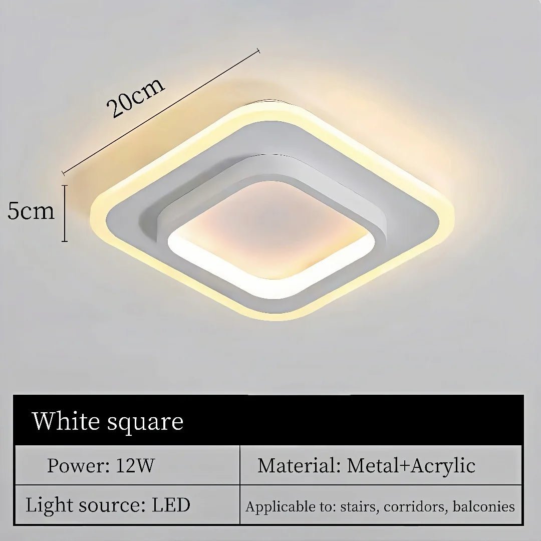 Nordic Tri-Colour LED Flush Mount Ceiling Light - Interior Craft House -