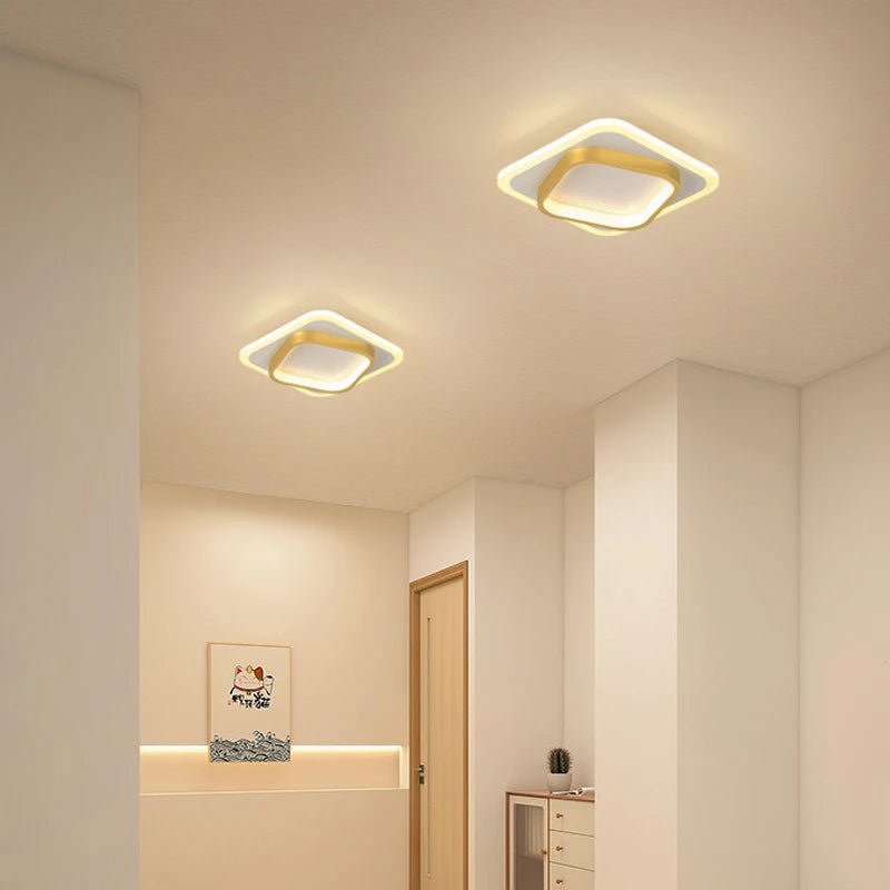 Nordic Tri-Colour LED Flush Mount Ceiling Light - Interior Craft House -