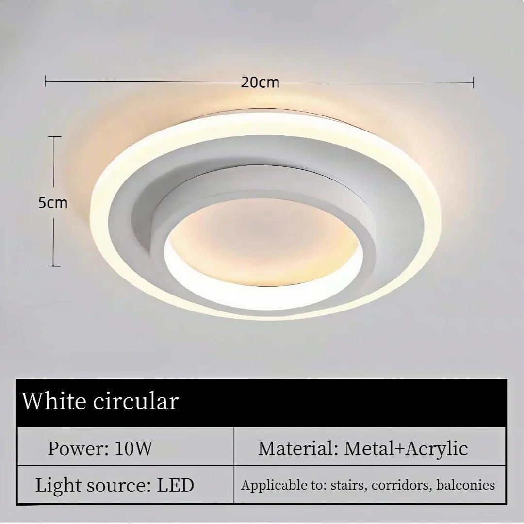 Nordic Tri-Colour LED Flush Mount Ceiling Light - Interior Craft House -