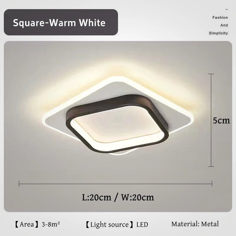 Nordic Tri-Colour LED Flush Mount Ceiling Light - Interior Craft House -