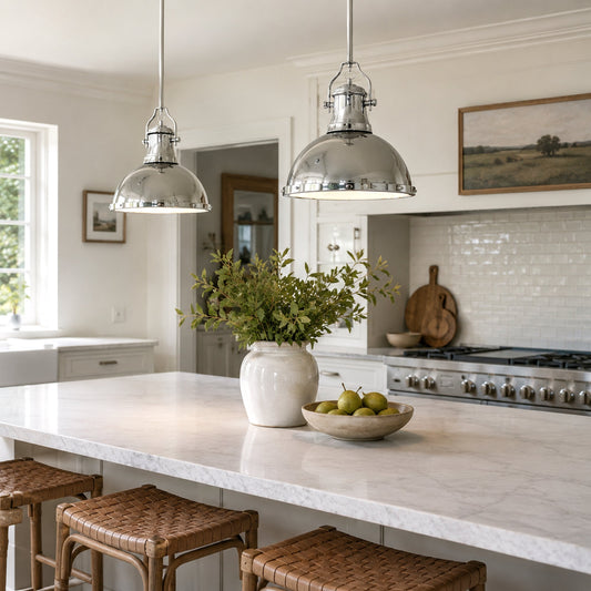 Amani Metal Pendant Light - Chrome
