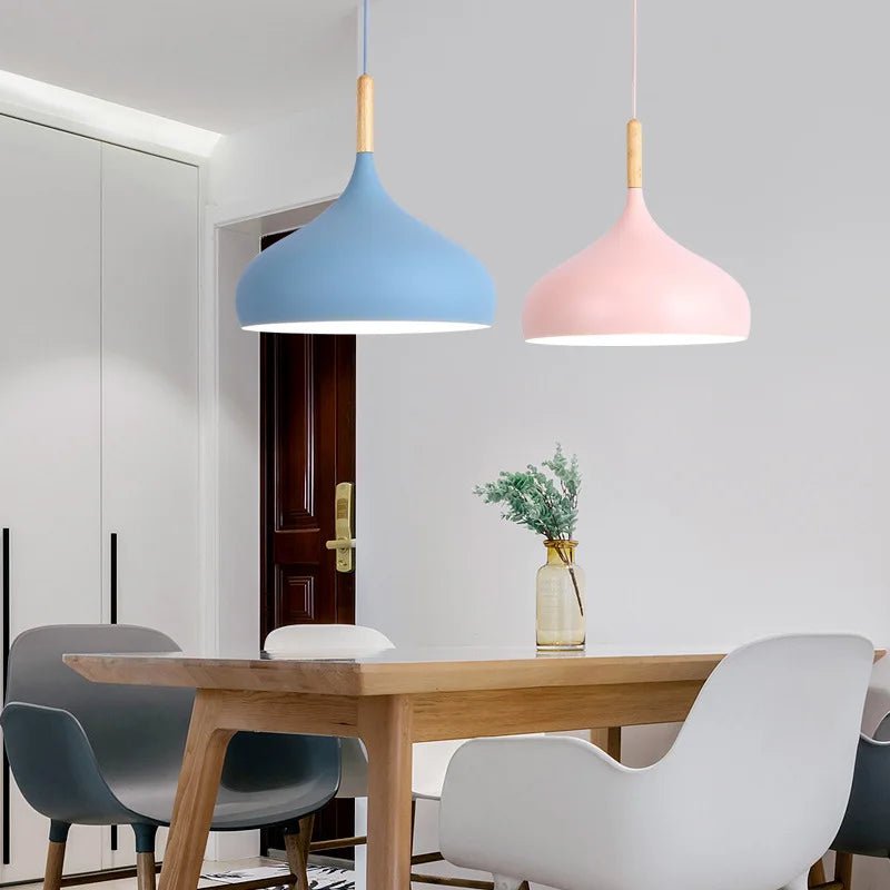 Retro Industrial Metal Pendant Light Colourful Barn Shade - Interior Craft House -