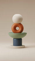 Sculptural Ceramic Vase With Curved Silhouette - Interior Craft House -