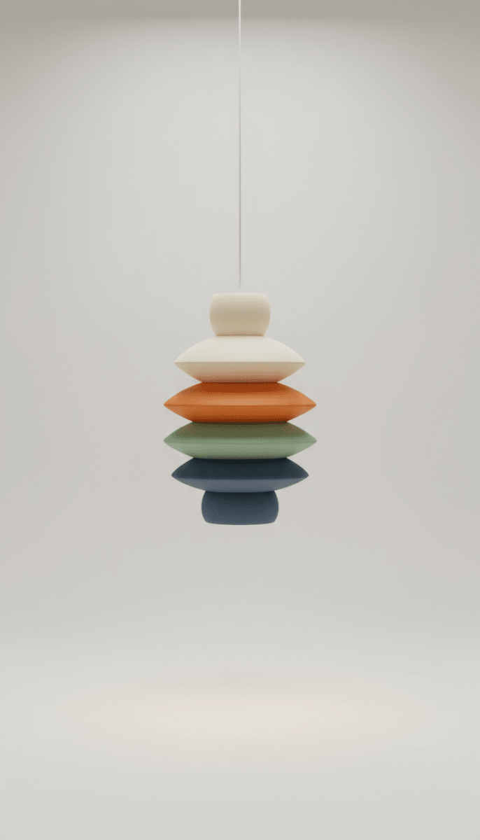 Statement Pendant Lamp In Matte Black Metal - Interior Craft House -