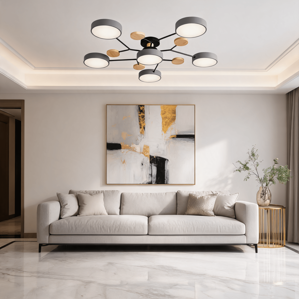 Tri-Color LED Chandelier - Interior Craft House -
