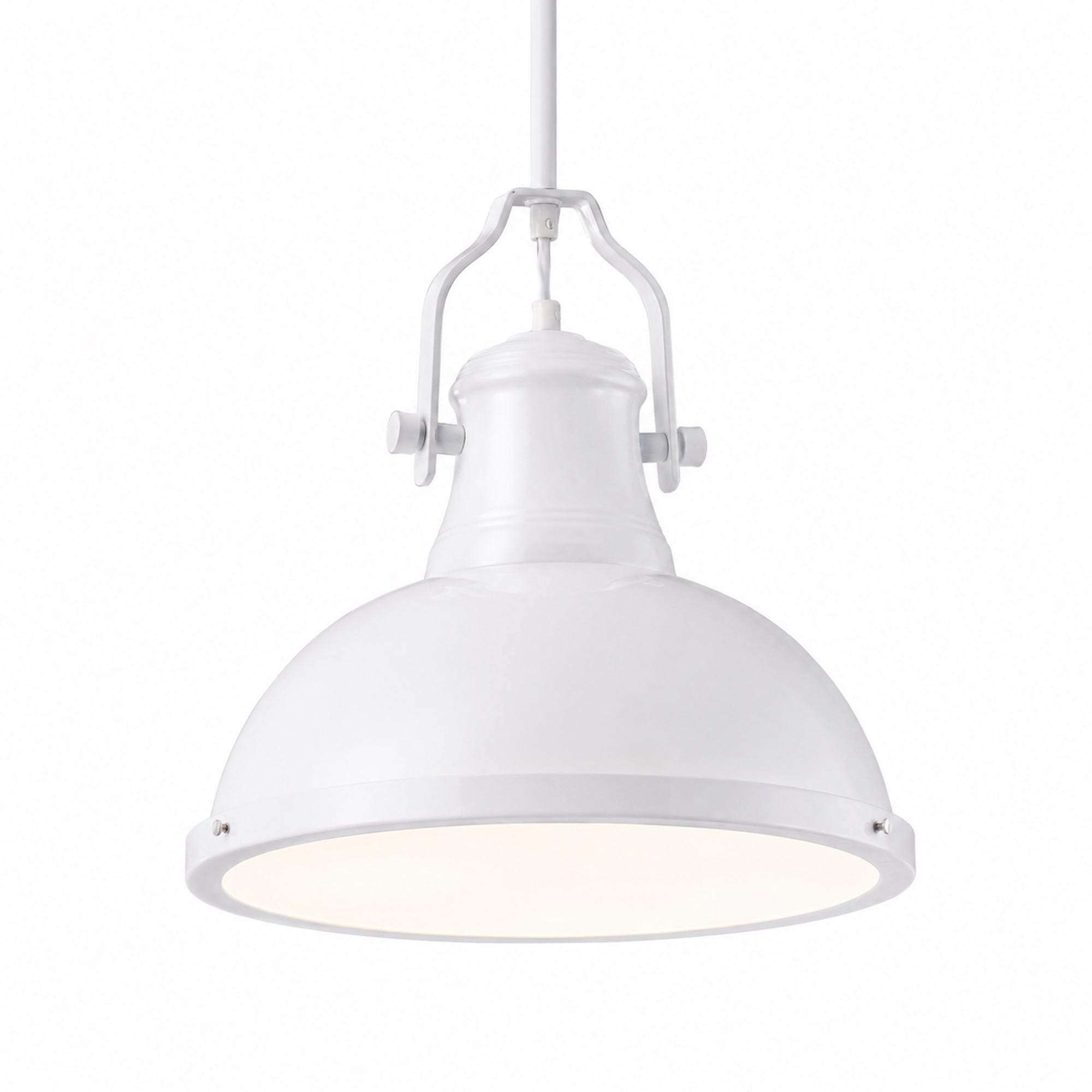 Amani Metal Pendant Light - White